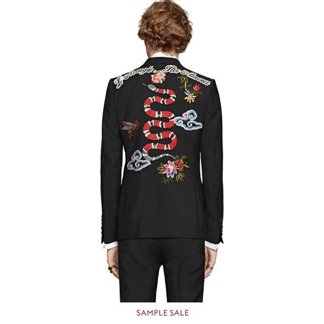 gucci monogram coat|gucci heritage jacket.